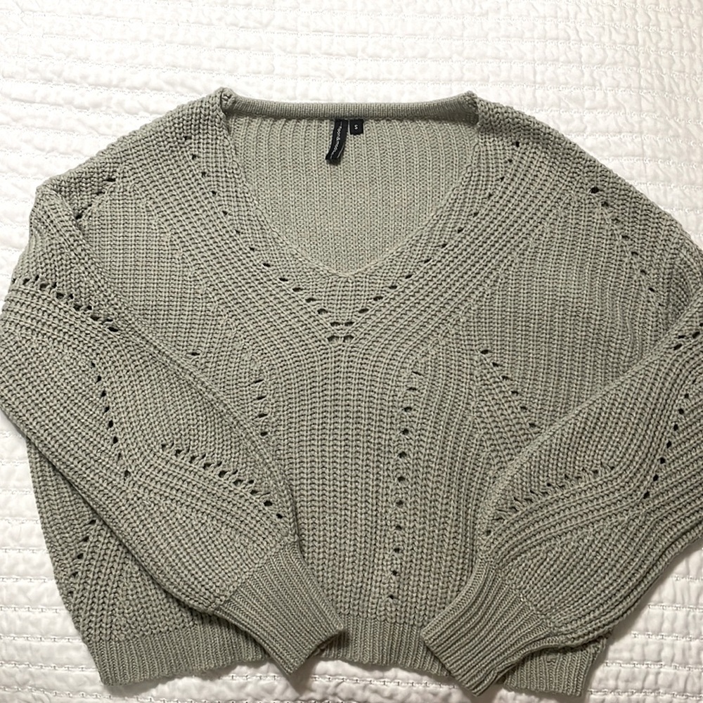 Sage green womens sweater